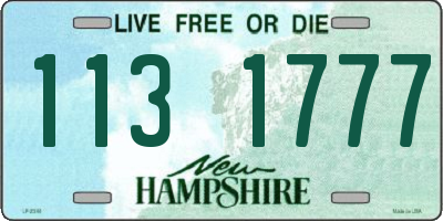NH license plate 1131777