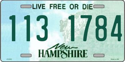 NH license plate 1131784