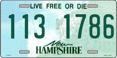 NH license plate 1131786