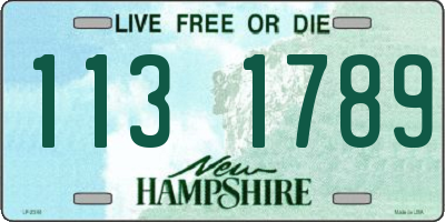 NH license plate 1131789