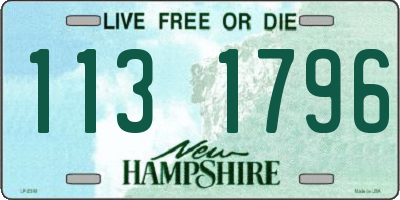 NH license plate 1131796