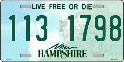 NH license plate 1131798