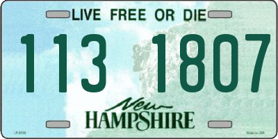 NH license plate 1131807