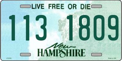 NH license plate 1131809