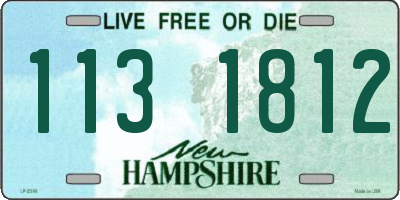NH license plate 1131812