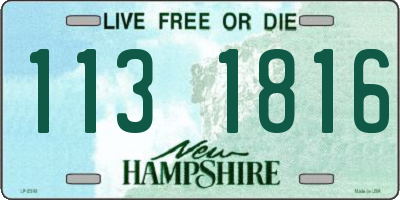 NH license plate 1131816