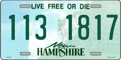 NH license plate 1131817