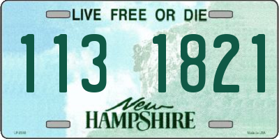 NH license plate 1131821