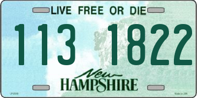 NH license plate 1131822
