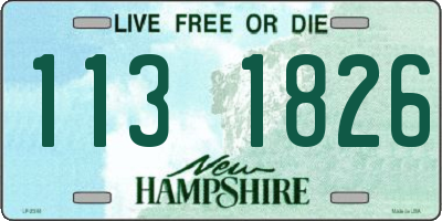 NH license plate 1131826