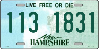 NH license plate 1131831