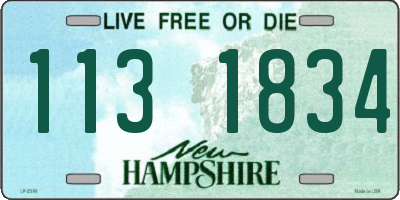 NH license plate 1131834