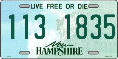 NH license plate 1131835