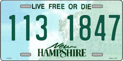 NH license plate 1131847