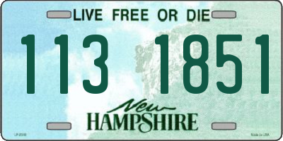 NH license plate 1131851