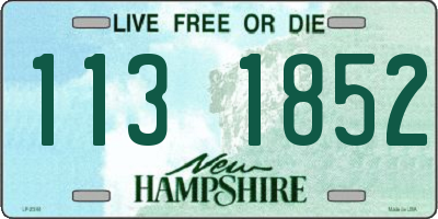 NH license plate 1131852