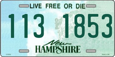 NH license plate 1131853