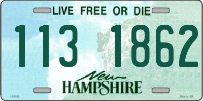 NH license plate 1131862