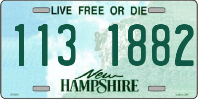 NH license plate 1131882