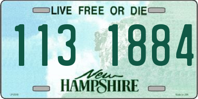 NH license plate 1131884