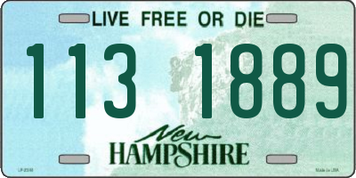 NH license plate 1131889