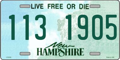 NH license plate 1131905