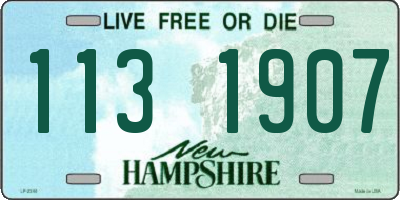NH license plate 1131907