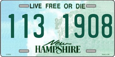 NH license plate 1131908
