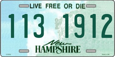 NH license plate 1131912