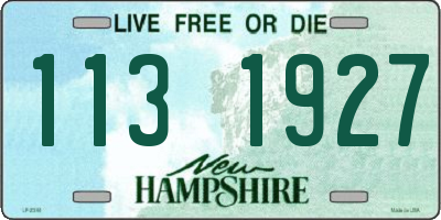 NH license plate 1131927