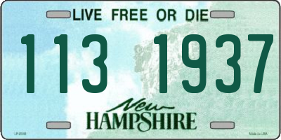 NH license plate 1131937