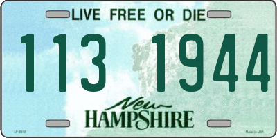 NH license plate 1131944