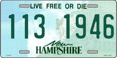 NH license plate 1131946