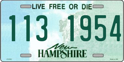NH license plate 1131954