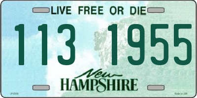 NH license plate 1131955