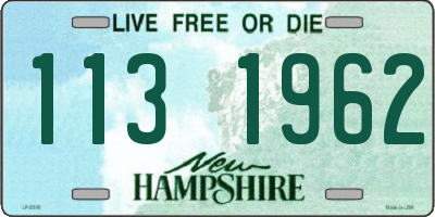 NH license plate 1131962