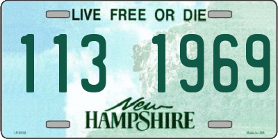 NH license plate 1131969