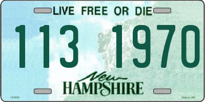 NH license plate 1131970