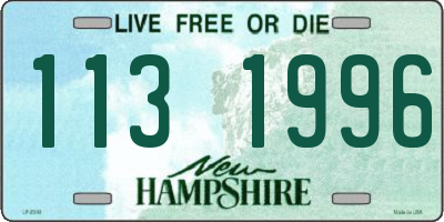 NH license plate 1131996