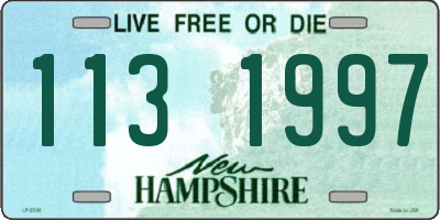 NH license plate 1131997