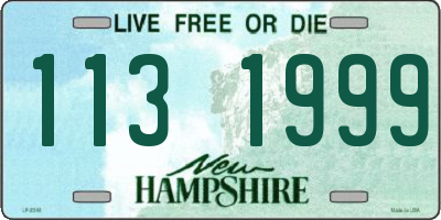 NH license plate 1131999