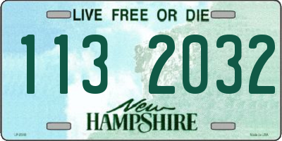 NH license plate 1132032