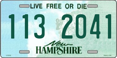 NH license plate 1132041