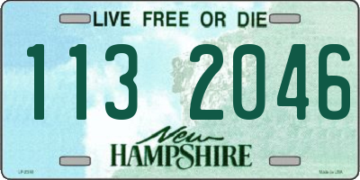 NH license plate 1132046