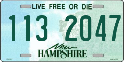 NH license plate 1132047