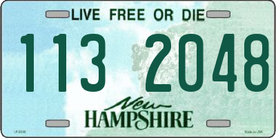 NH license plate 1132048