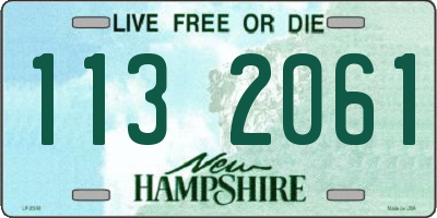 NH license plate 1132061
