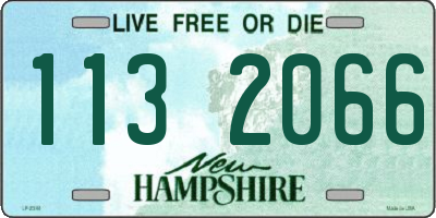 NH license plate 1132066
