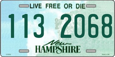 NH license plate 1132068