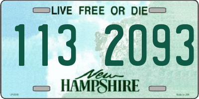 NH license plate 1132093
